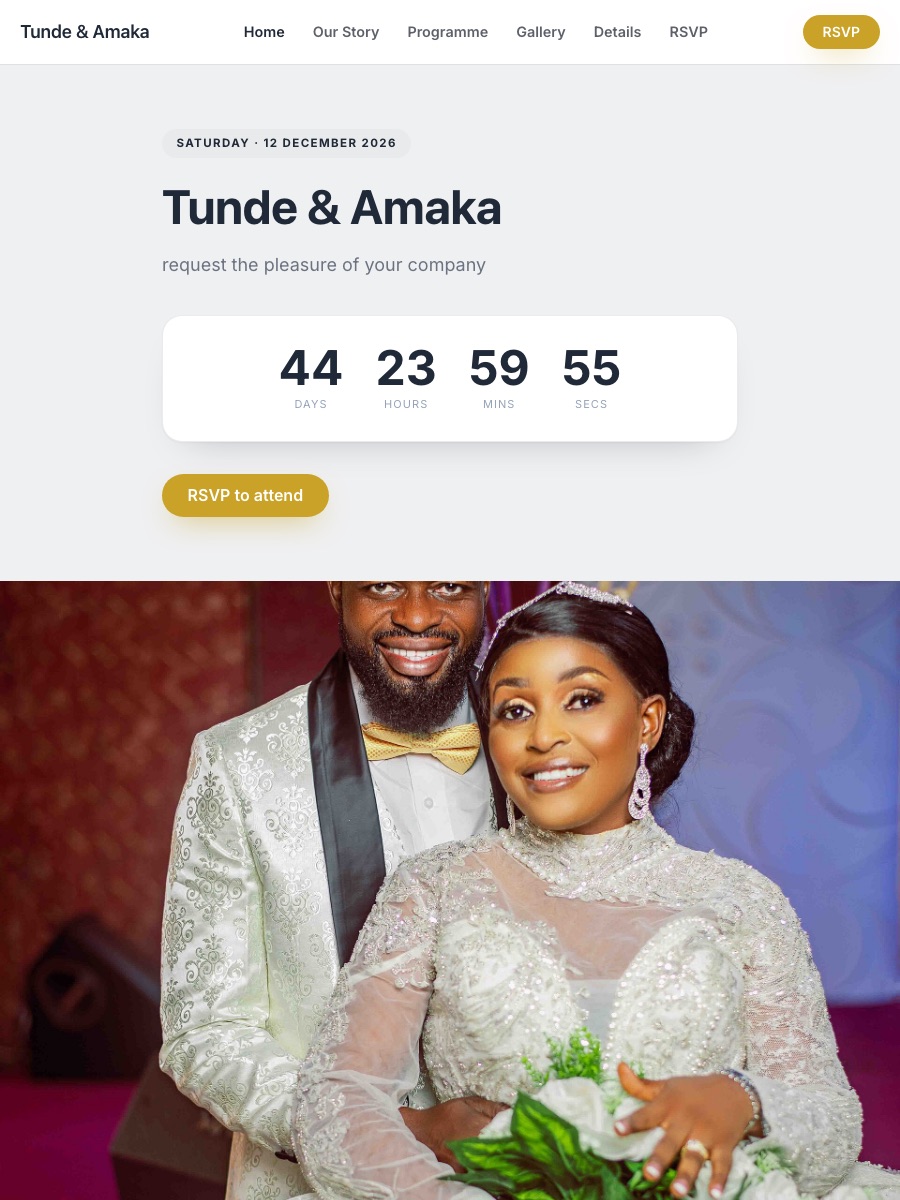Wedding · Modern preview