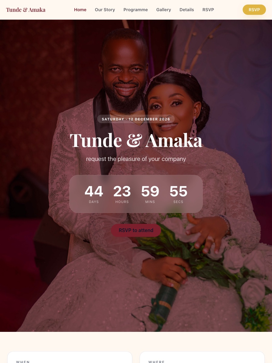 Wedding · Traditional preview